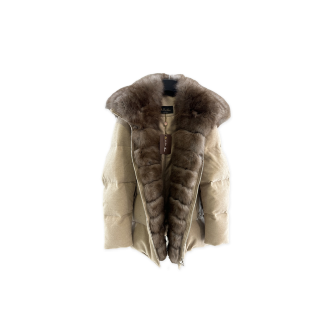 L0r0 P1ana down jacket with fur collar
